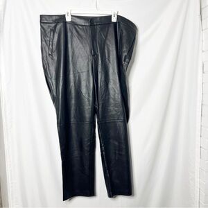 NEW with tags Eloquii Faux Leather Straight Leg Pants